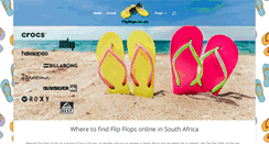 Desktop Screenshot of flipflops.co.za
