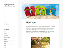 Tablet Screenshot of flipflops.co.uk